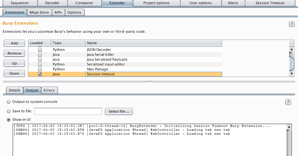 skylazart's home page Using Log4j2 within a Burp Extension