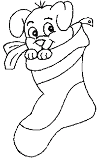 Dibujos para colorear de Calcetines y botas de navidad | Trato o truco