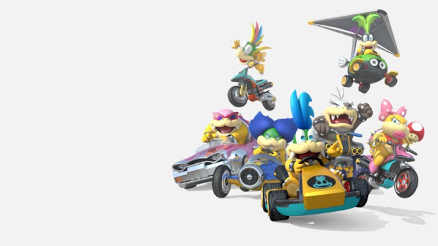 Mario Kart 8 Koopalings Mario Kart 8 Koopalings group photo Lemmy Iggy Roy Ludwig Larry Morton Wendy