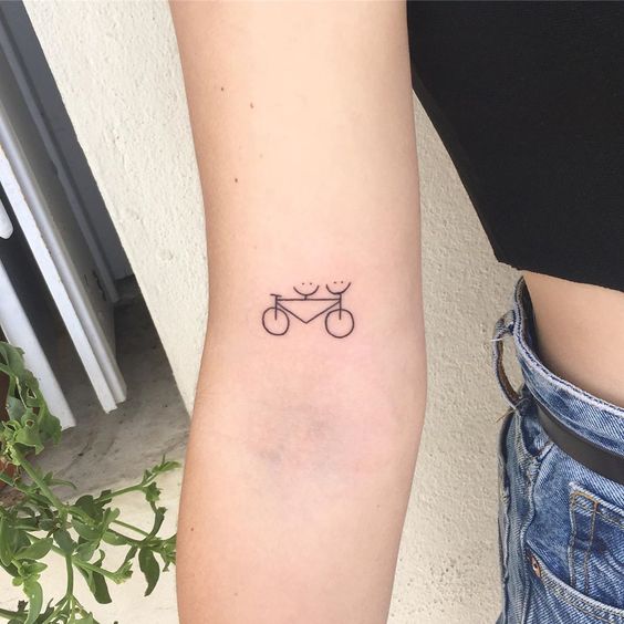 Tatuagem de bicicleta Tatuagem de bicicleta