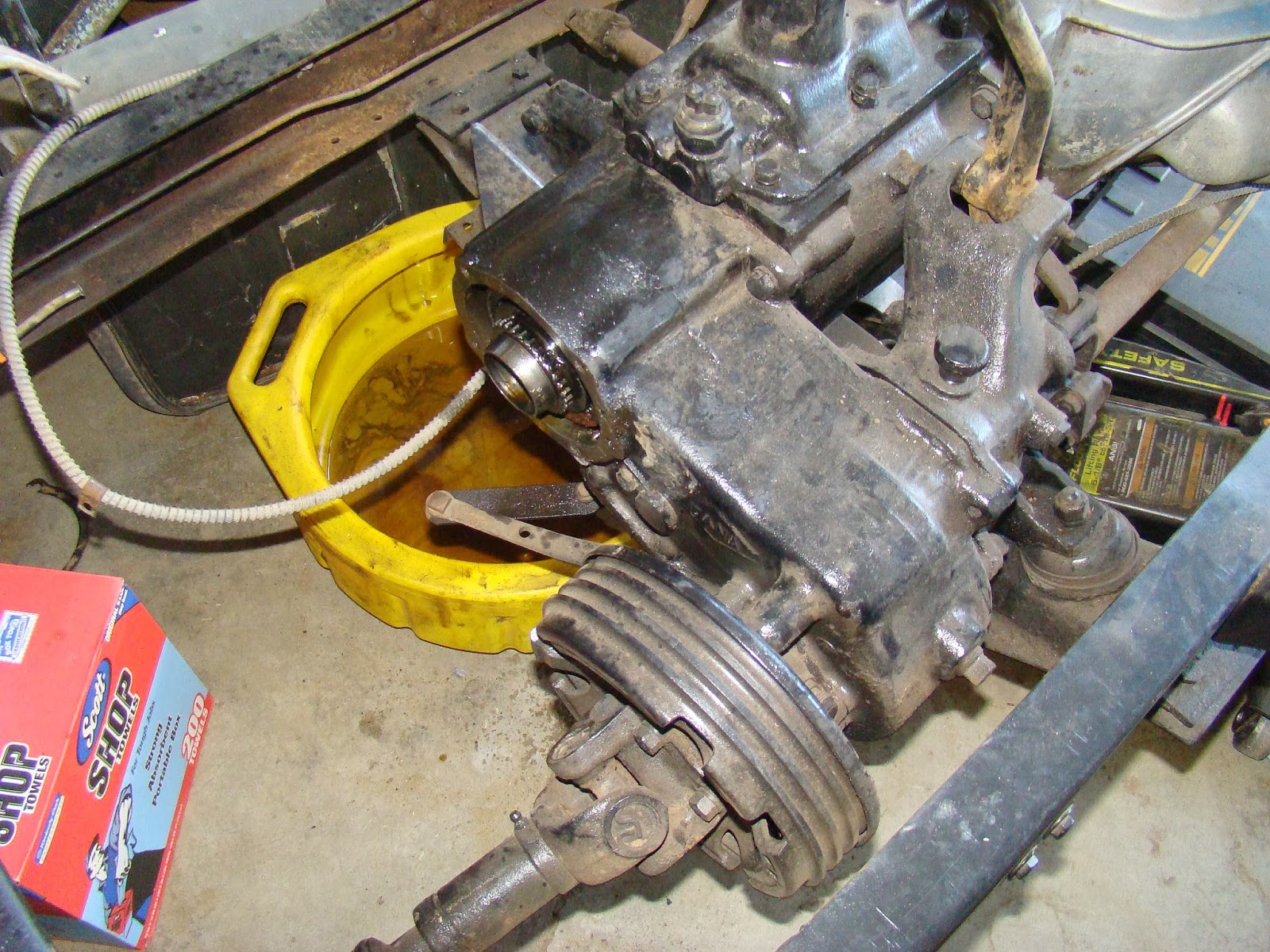 My Jeep CJX Project Warn Overdrive removal