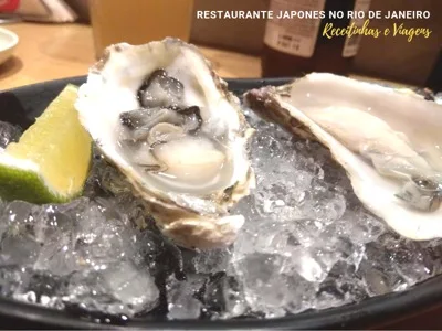 Restaurante japonês Rio de Janeiro que serve ostras frescas