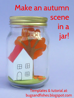 Cute Autumn Fall Scene in a Mason Jar DIY Craft Tutorial