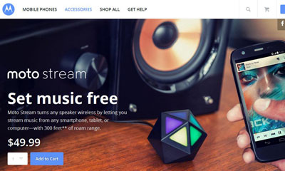 Motorola Moto Stream, Perangkat Pintar Untuk Putar Musik Motorola Moto Stream, Perangkat Pintar Untuk Putar Musik
