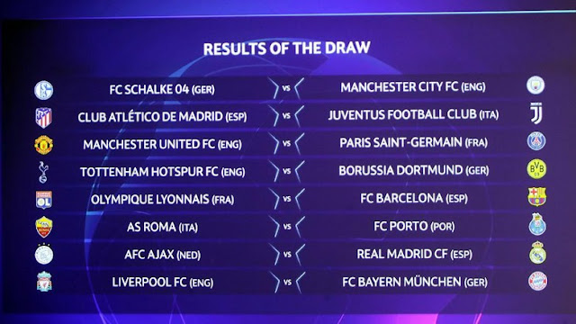 Jadwal Liga Champions Babak 16 Besar http://www.liputanskor.com/