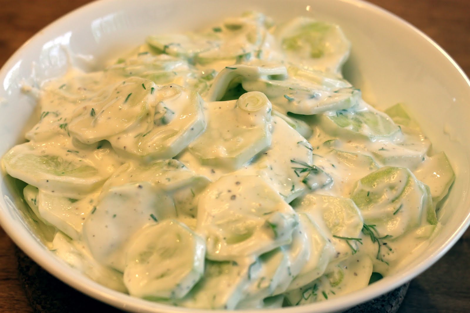 Salads and Such Cucumbers in Sour Cream