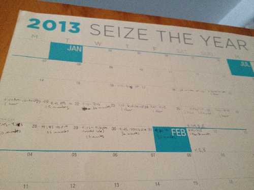 Organist Heidi: Tracking with a NeuYear calendar