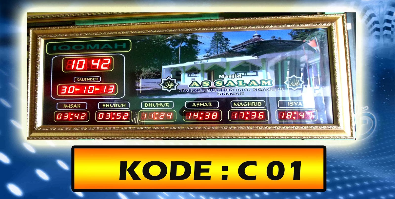 JUAL JAM DIGITAL WAKTU SHALAT
