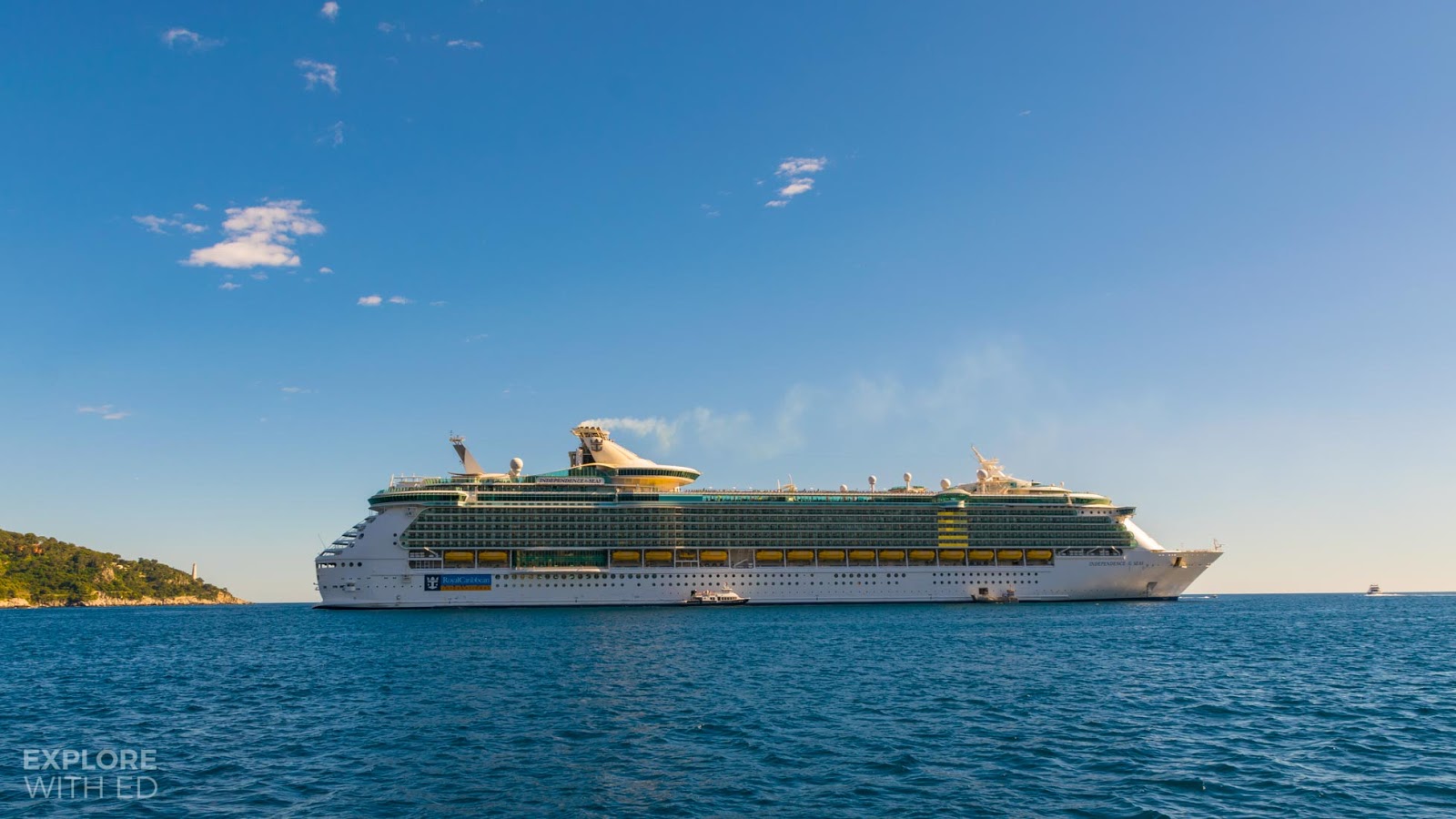 Independence of the Seas tender boat in Villfranche-sur-Mer