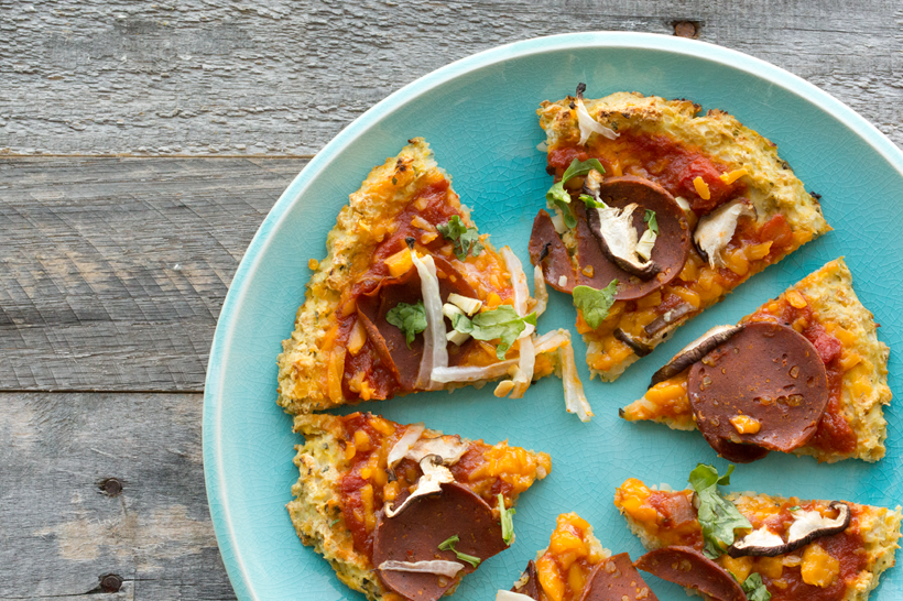 Vegan Cauliflower Pizza Crust with Chickpeas Vegan Recipe
