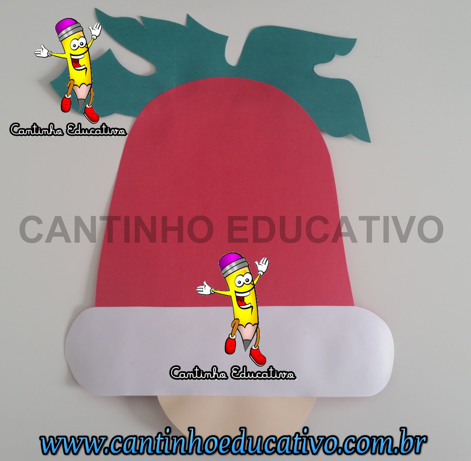 CARTÃO DE NATAL - SINO NATALINO - CANTINHO EDUCATIVO