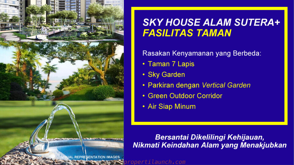 Fasilitas Taman Sky House Alam Sutera