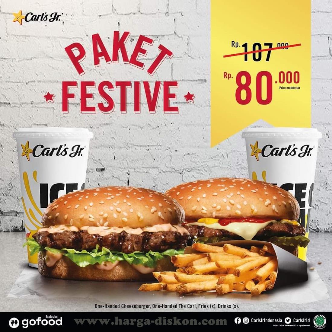 Promo CARLS JR Terbaru Paket Festive