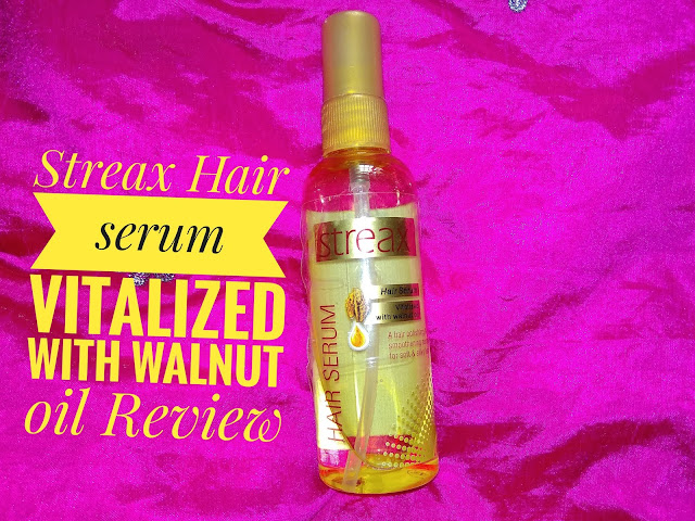 Streax Hair Serum Vitalized with Walnut Oil Review