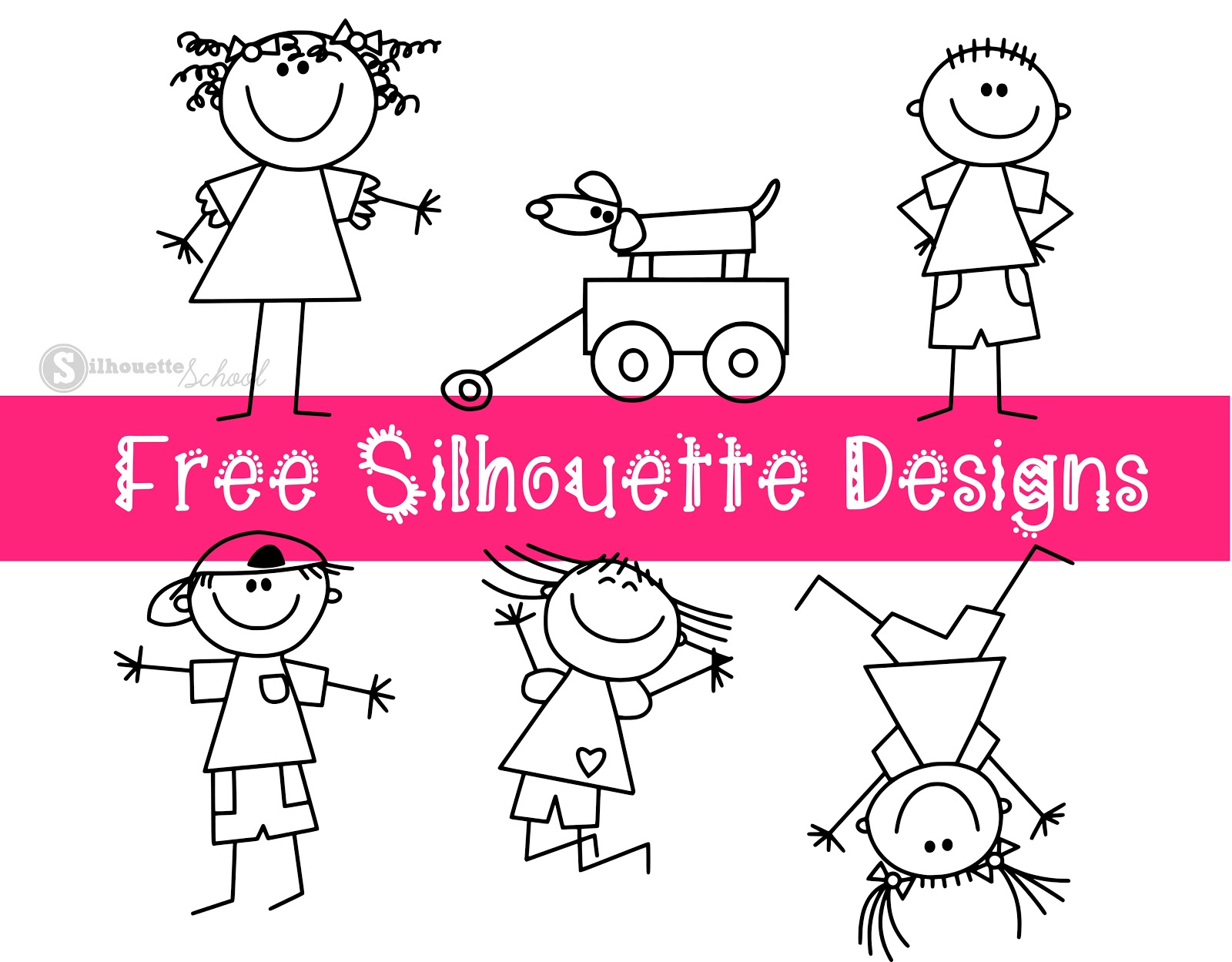 Download Stick People Design Set: Free Silhouette Designs ...