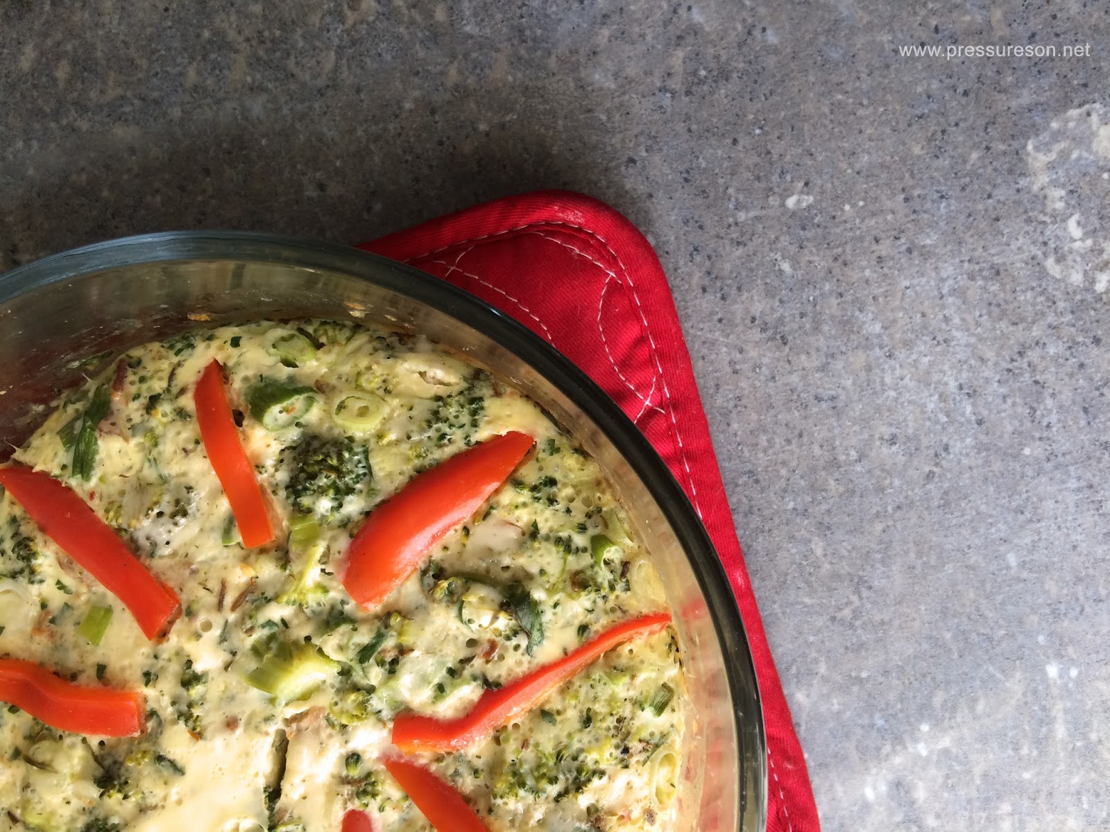 Herbed Crustless Quiche (pressure cooker) Fit Happy Foodie