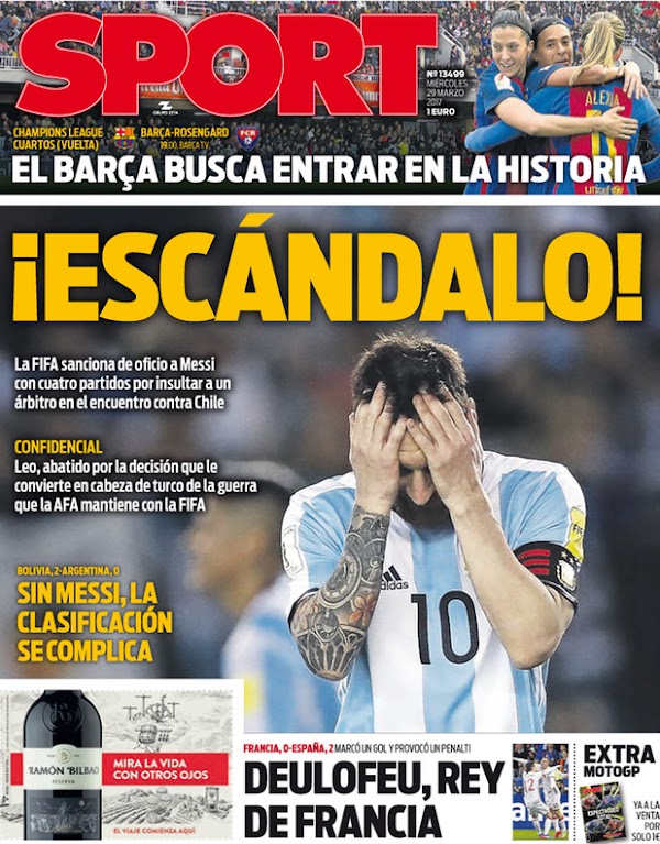 Argentina, Sport: "Escándalo"