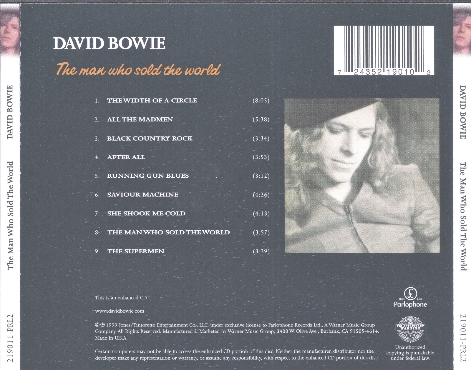 Backing Track The Man Who Sold The World David Bowie - The Man Who Sold the World (1970 uk, amazing hard