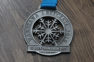 Medal II Bieg Noworoczny Warszawa 2016