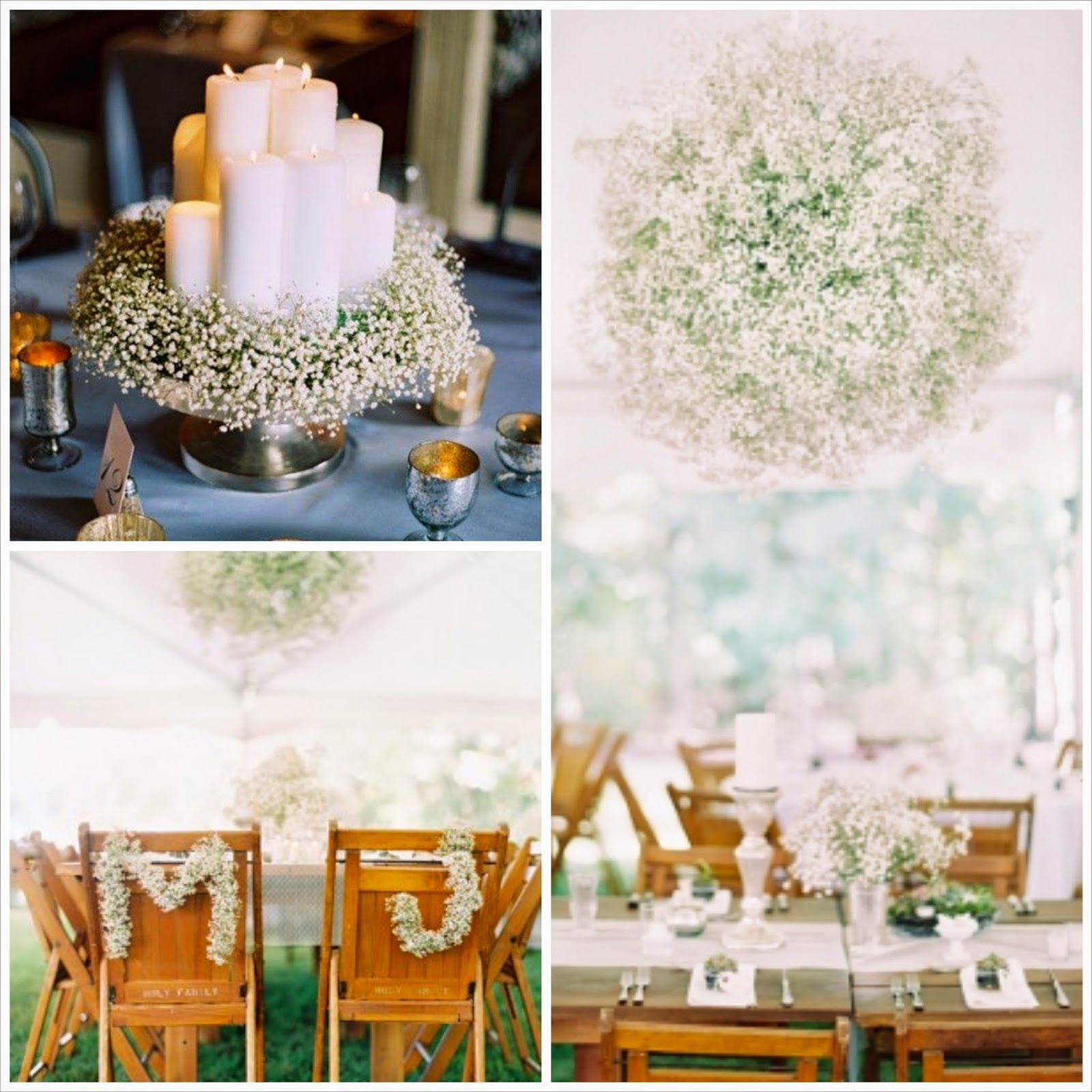 Tutoriales centros de mesa DIY y letras de flores Tutoriales centros de mesa DIY y letras de flores hechos a mano con paniculata, decoración bonita y elegante para boda