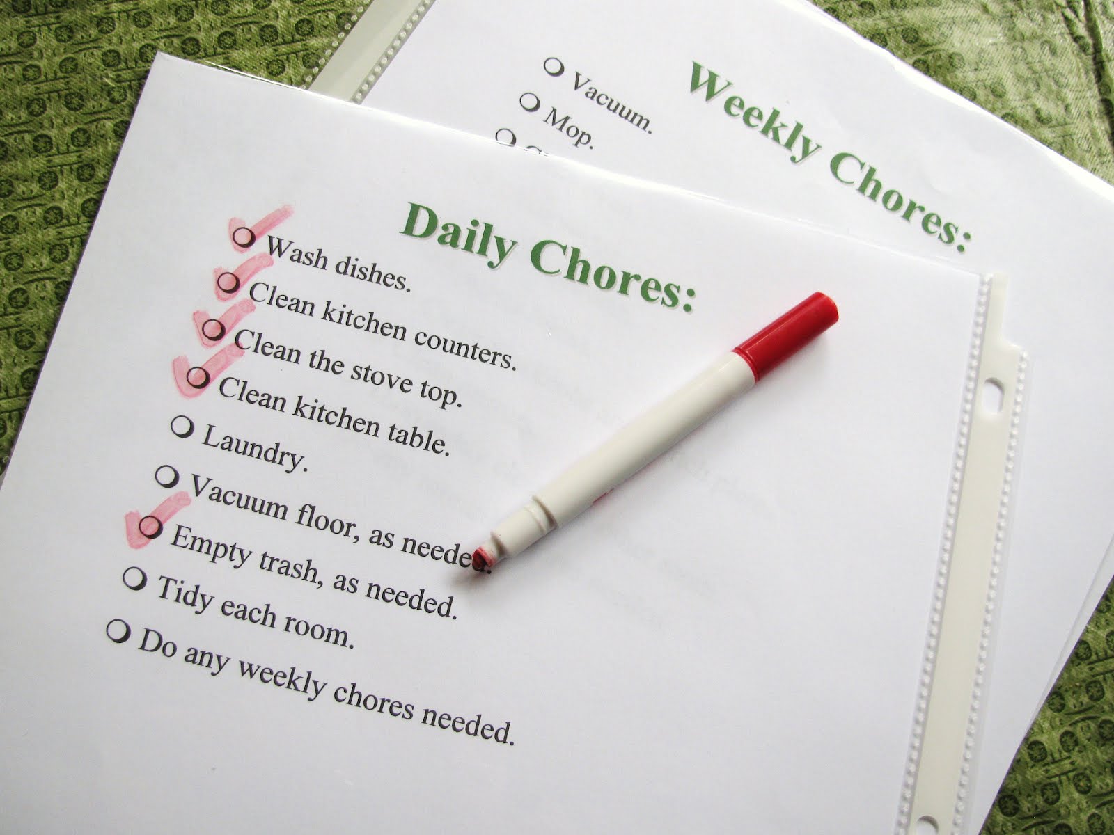 Making a Mama Chore Chart - Proverbs 31 Homestead