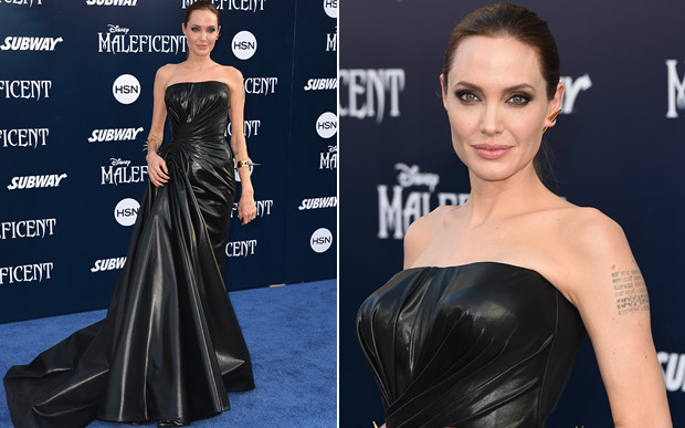 ‘Maleficent World Premiere - Angelina Jolie in Atelier Versace