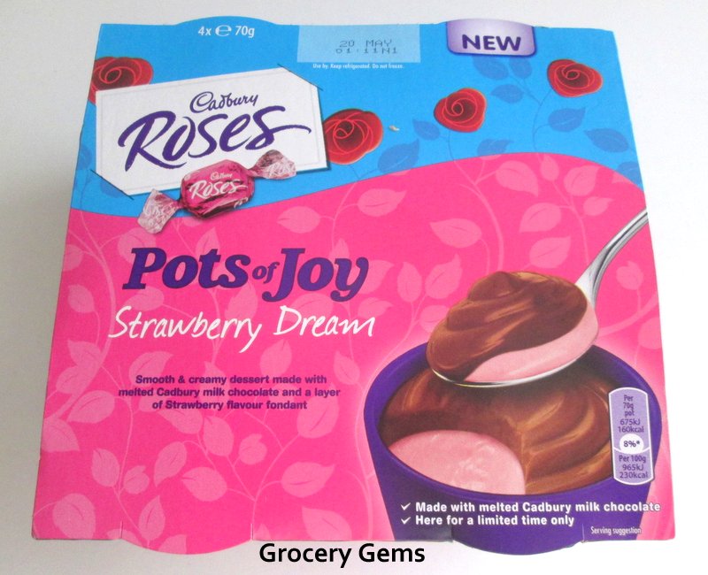 Grocery Gems Cadbury Roses Pots of Joy Strawberry Dream & my 2nd