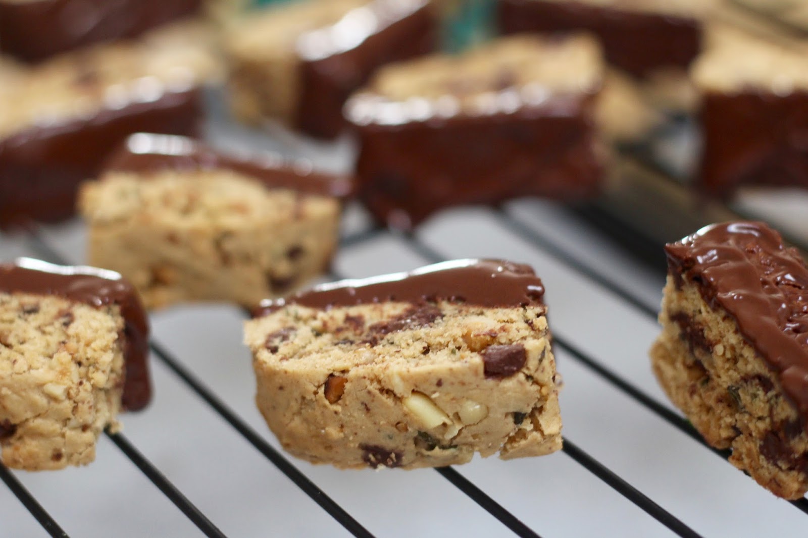 Toasted Pine Nut Rosemary Chocolate Chip Brown Sugar Biscotti Diary