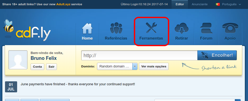 como encurtar várias url massivamente como encurtar várias url massivamente