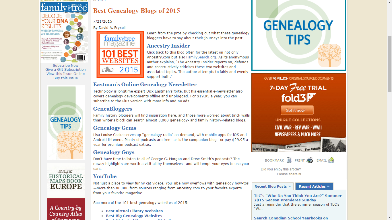 what is the best genealogy site