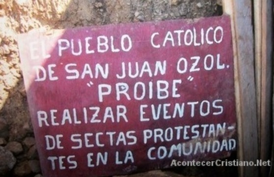 Católicos prohíben a evangélicos entrar a pueblo San Juan Ozolotepec
