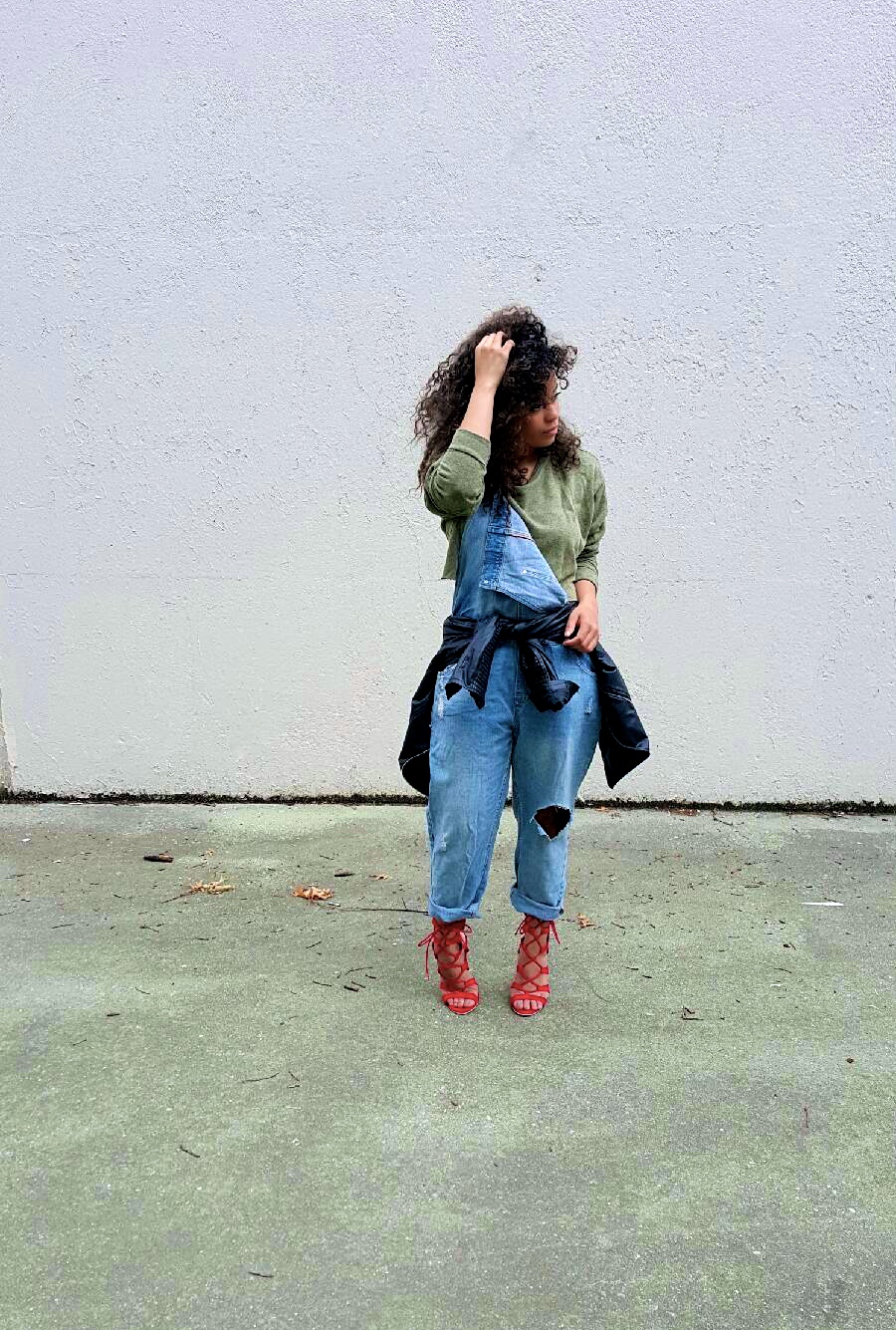 OUTFIT | DENIM OVERALLS | BrooklynPetite