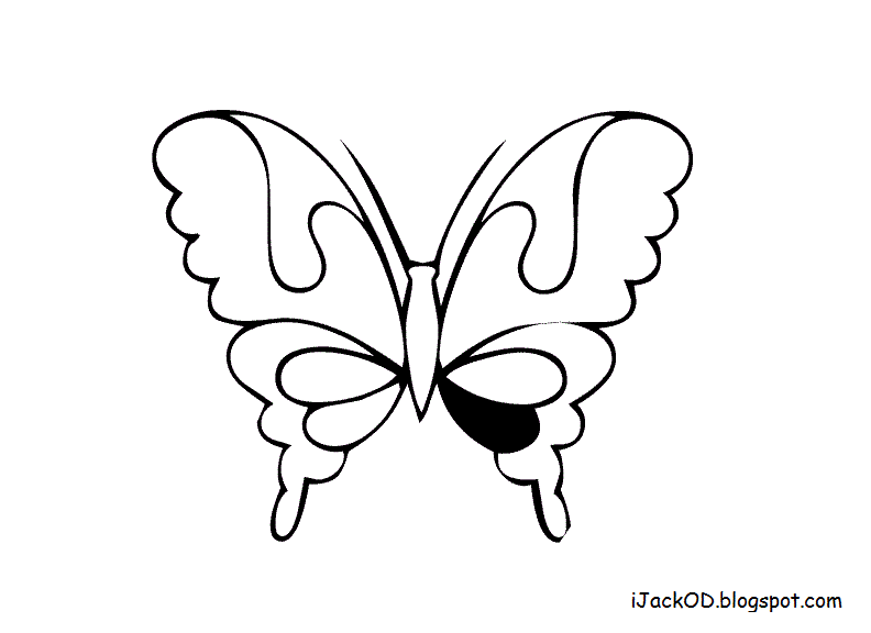 label butterfly coloring pages - photo #50