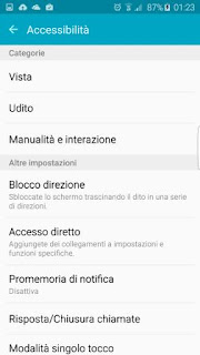 impostazioni flash fotocamera notifiche Samsung Galaxy J3