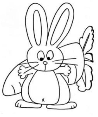 Belajar anak - mewarnai gambar kelinci kartun yang lucu ...