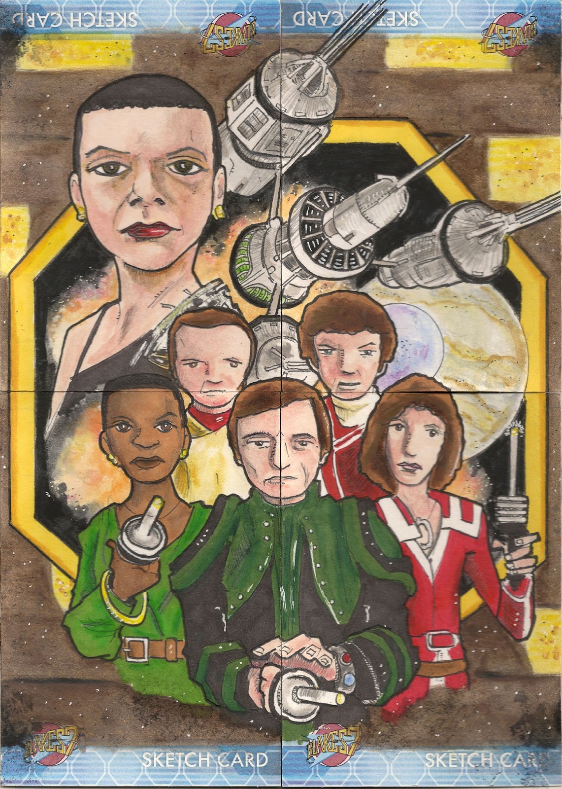 Random Drawings: Blakes 7, Season 3