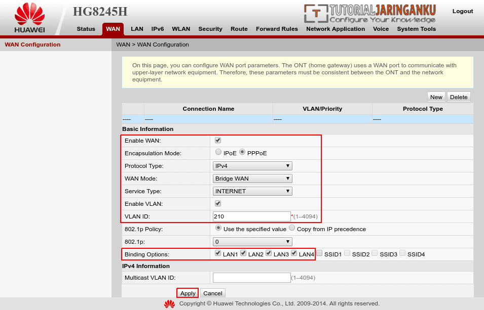 Tutorial Setting Modem ONT Huawei HG8245H Sebagai Mode Bridge