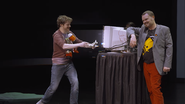 Buck Chucking Devolver Digital throw money at the screen monitor buck chuck