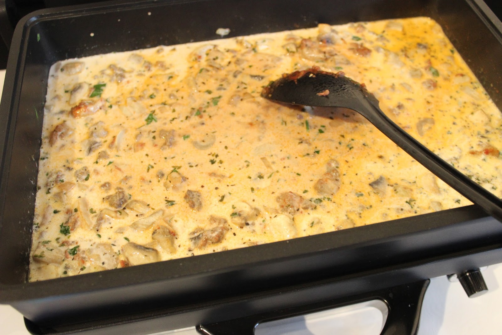 Penne mit Hack und Champignons aus dem Mulex