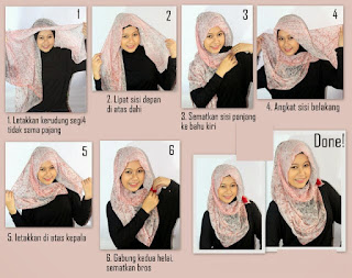 Model Hijab Segi Empat Untuk Lebaran Idul Fitri 2022