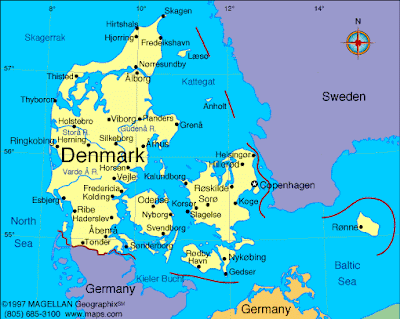 Dinamarca Mapa del País