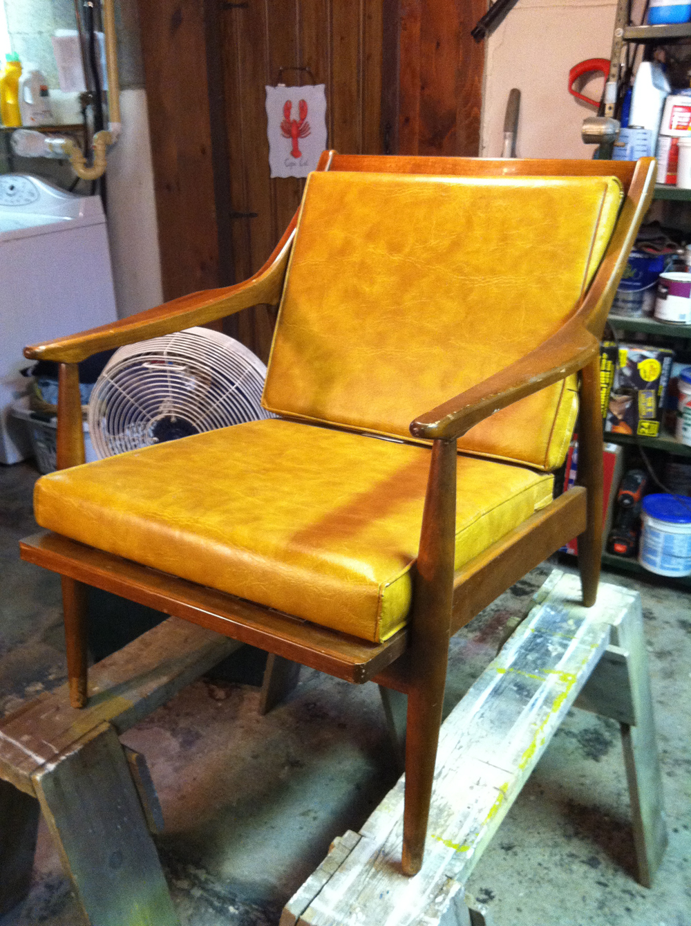 Once Upon A Tomato Before And After 50s Style Arm Chair