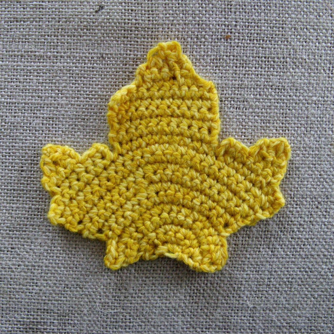 Happy as a Lark Crochet Autumn Leaf Coasters