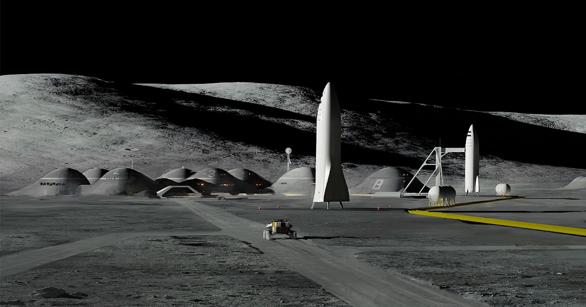 SpaceX Moon Base Alpha | human Mars