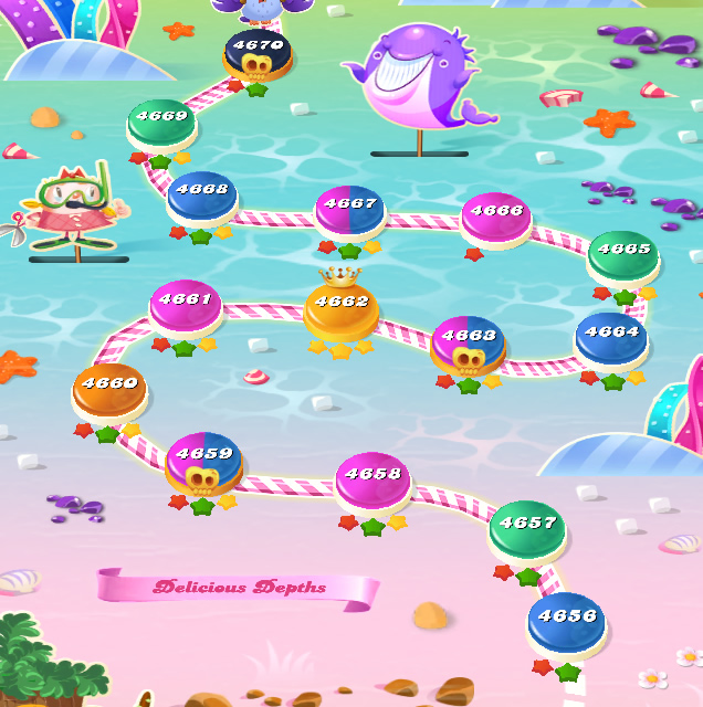 Candy Crush Saga level 4656-4670 Candy Crush Saga level 4656-4670