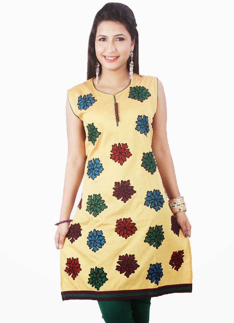 colourful kurti