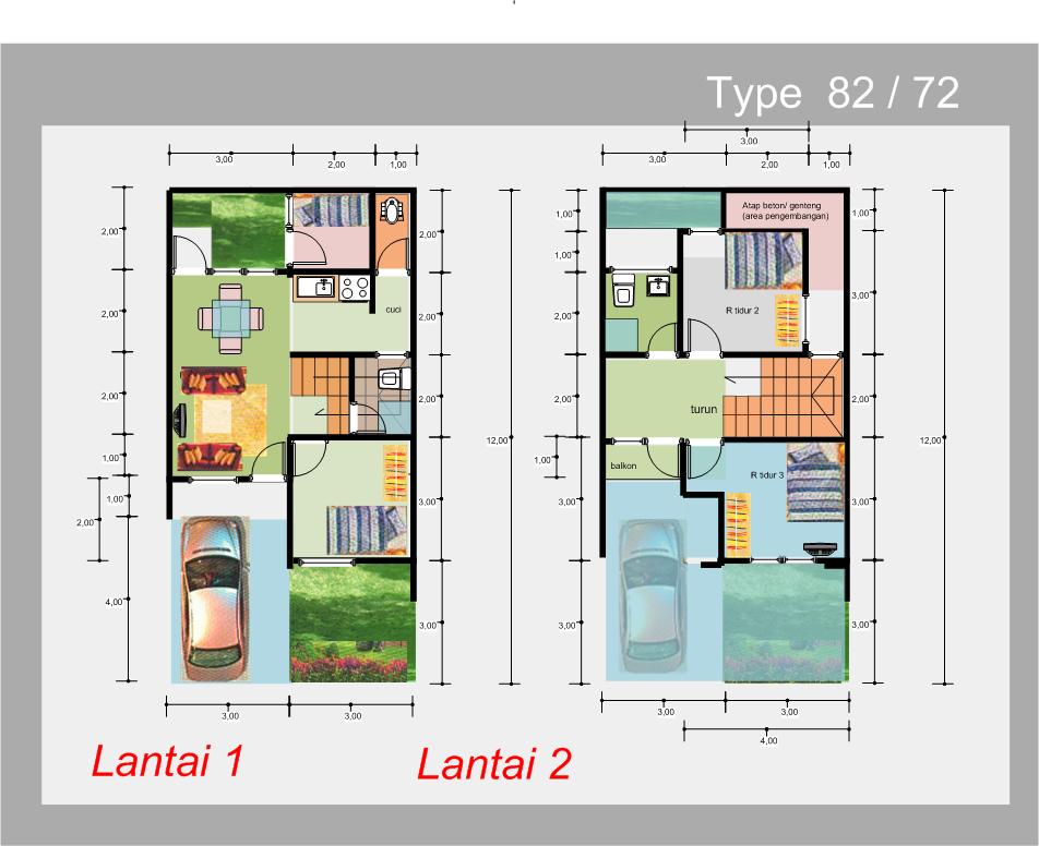 Get Denah Rumah Minimalis 2 Lantai Modern Background - Office Furniture