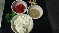 Yogurt, ginger garlic paste red chilli paste for Tandoori Pomfret Recipe