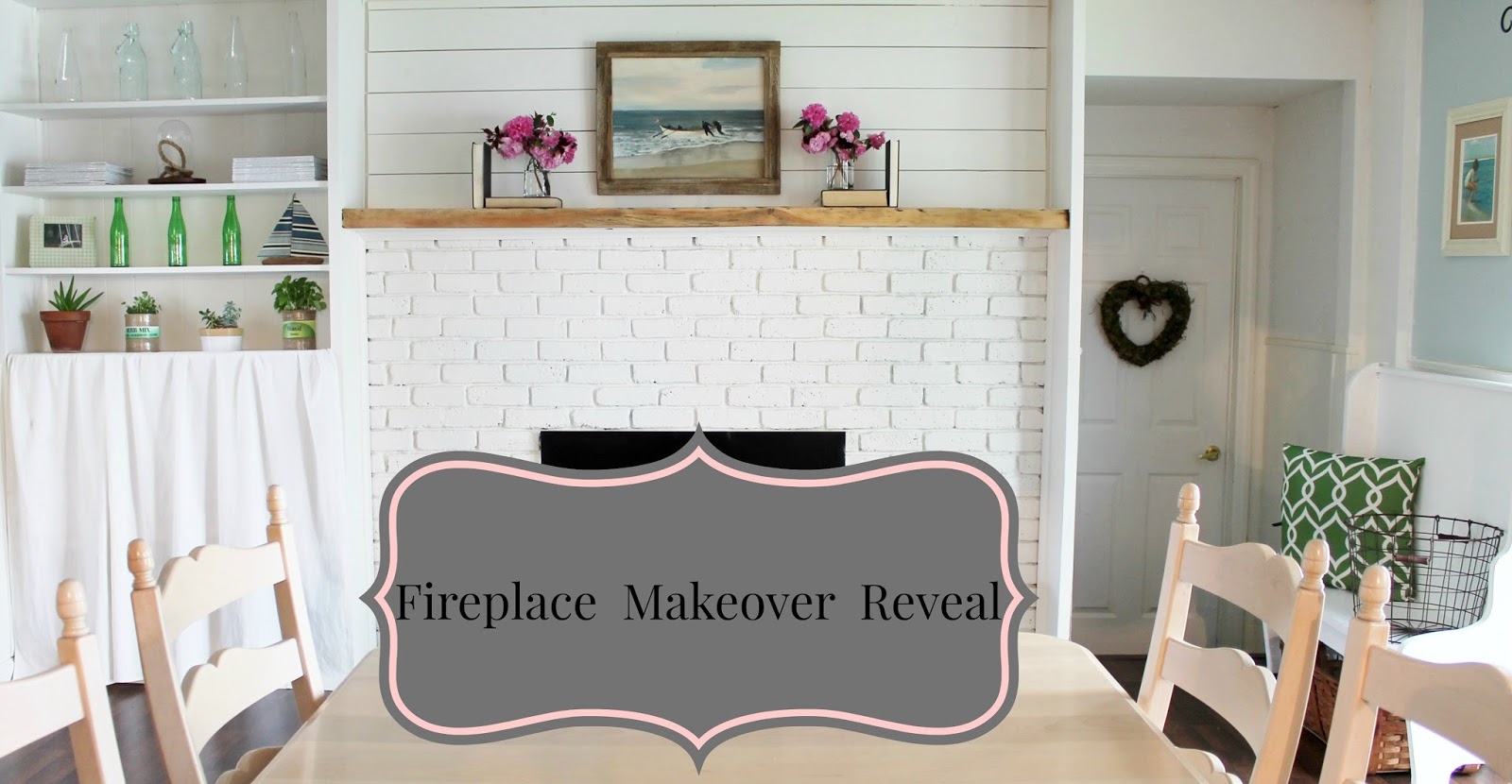 Fireplace Makeover Reveal Farmhouse Style Love My Simple Home