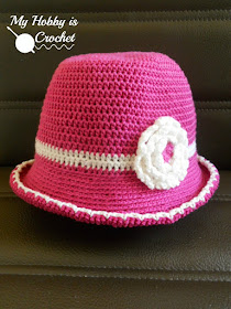  Toddler Cotton Sun Hat  - Free Crochet  Pattern with Tutorial 